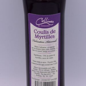 coulis de myrtilles