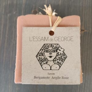 Savon bergamote argile rose