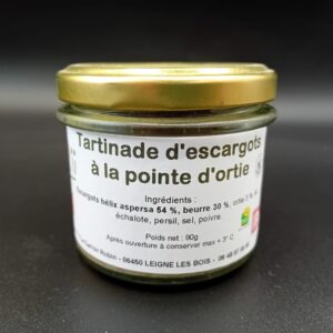 Tartinade d'escargots à la pointe d'ortie